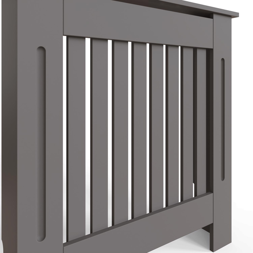 FWStyle Grey Vertical Slat MDF Radiator Cover Small Image 4