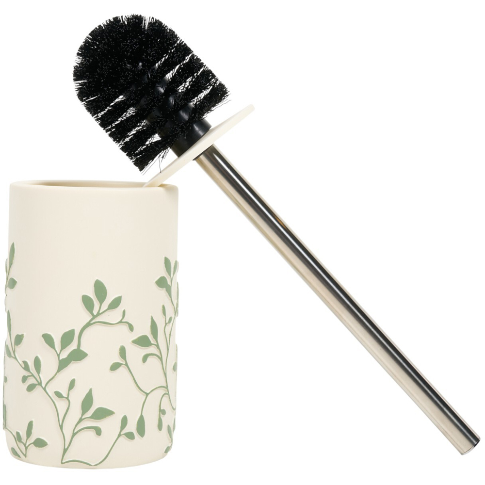 Sage Botanical Toilet Brush Holder Image 2