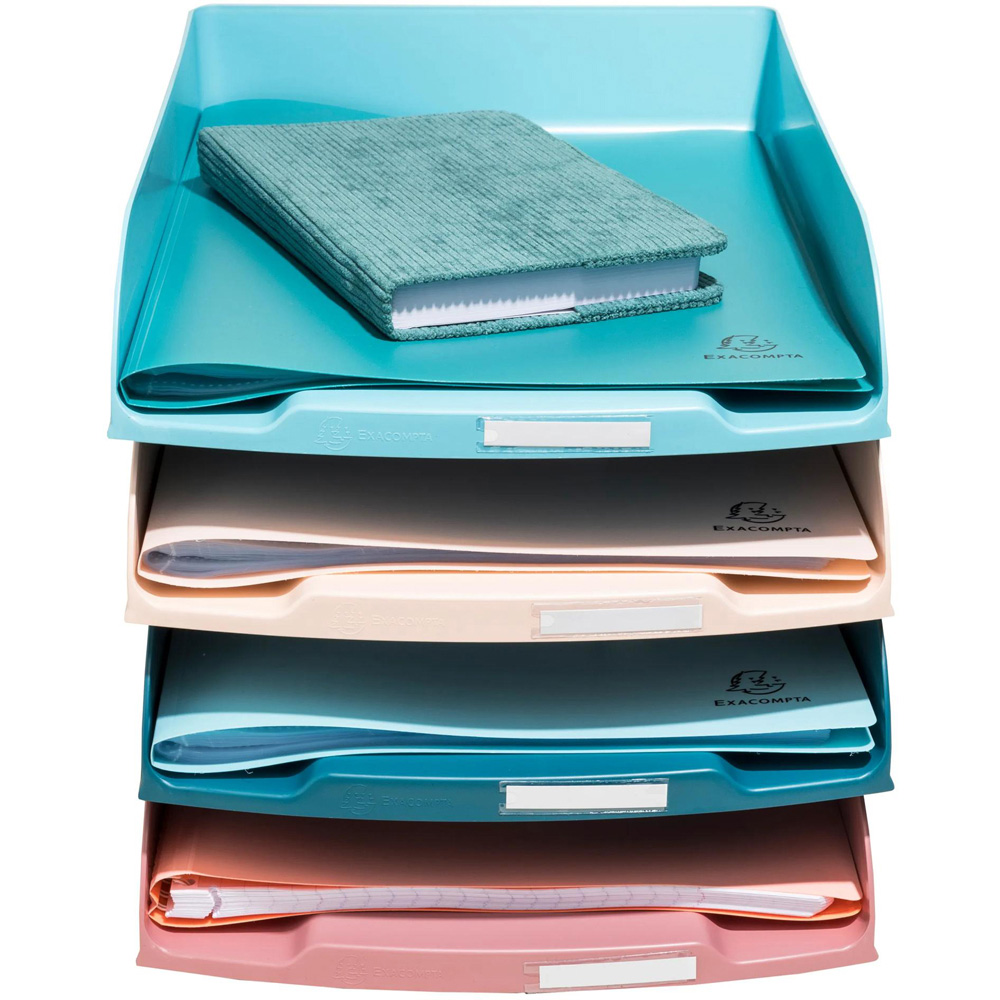 Exacompta Styli Skandi Multicolour Letter Tray 4 Pack Image 5