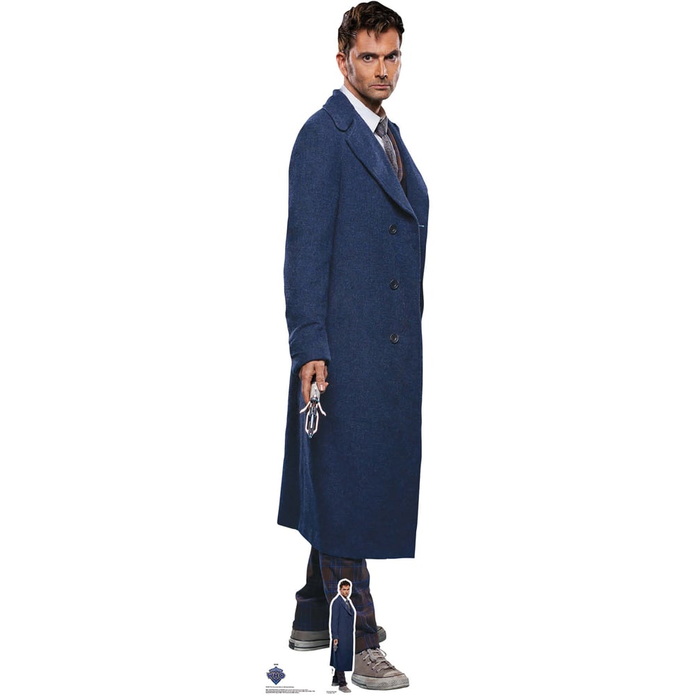Star Cutouts 14th Doctor Who Sideways Whoniverse David Tennant Cutout 6.1ft Image 1