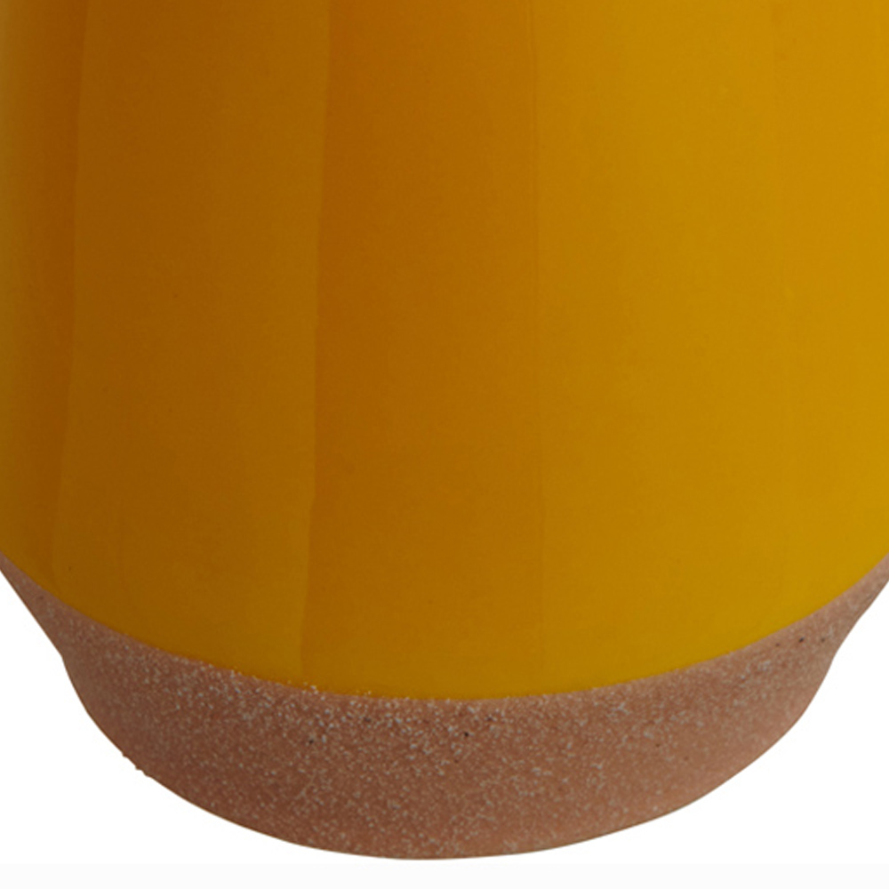 Wilko Yellow Curved Vase Image 6