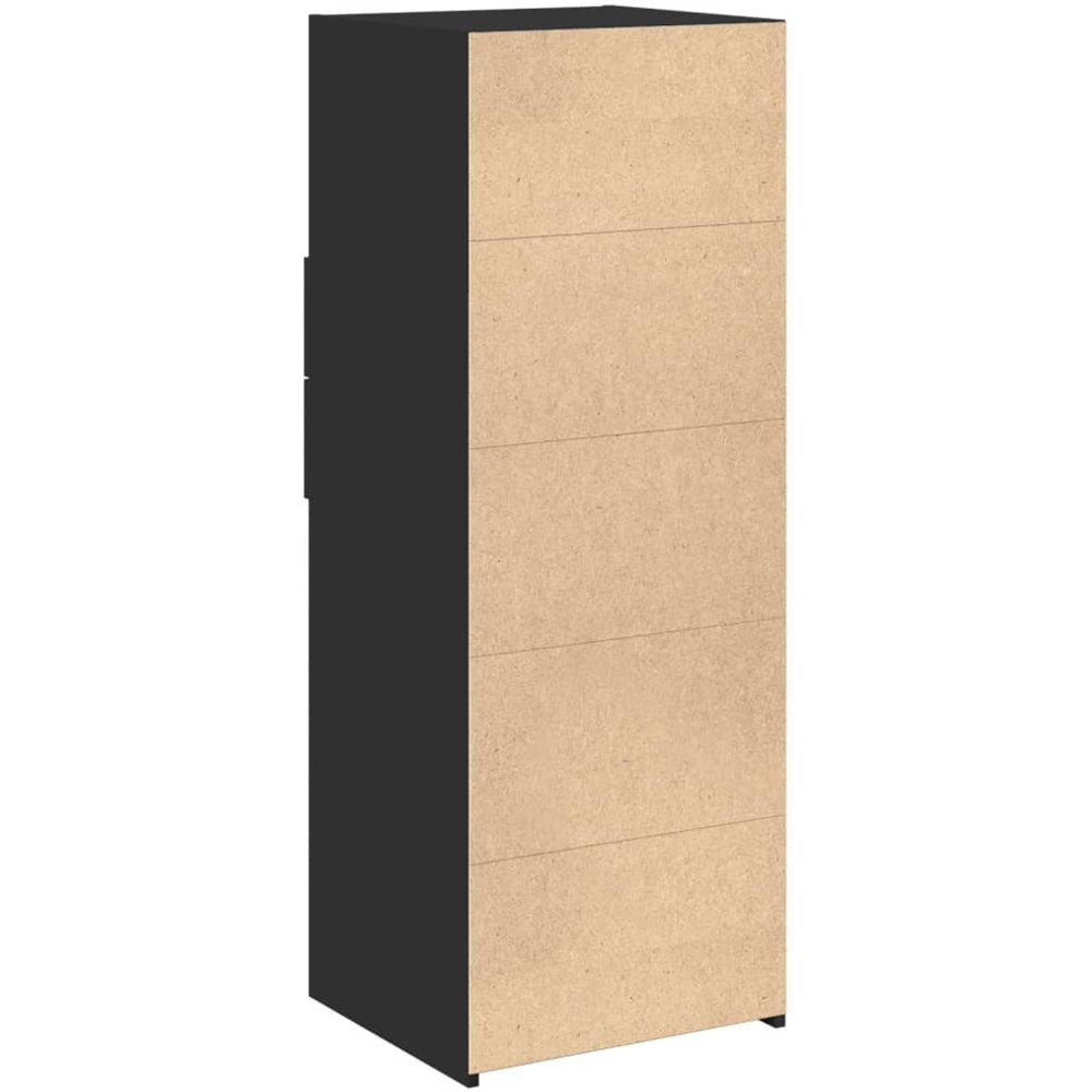 vidaXL 2 Drawer 3 Shelf Black Highboard Image 6