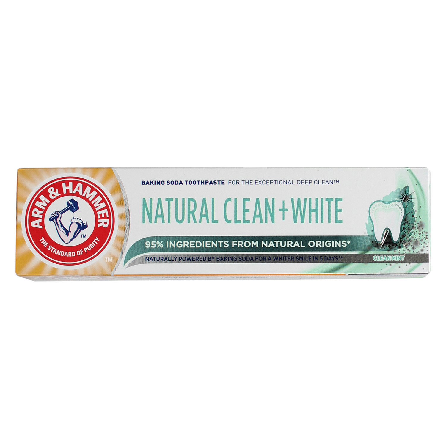 Arm & Hammer Natural Clean and White Toothpaste - White Image