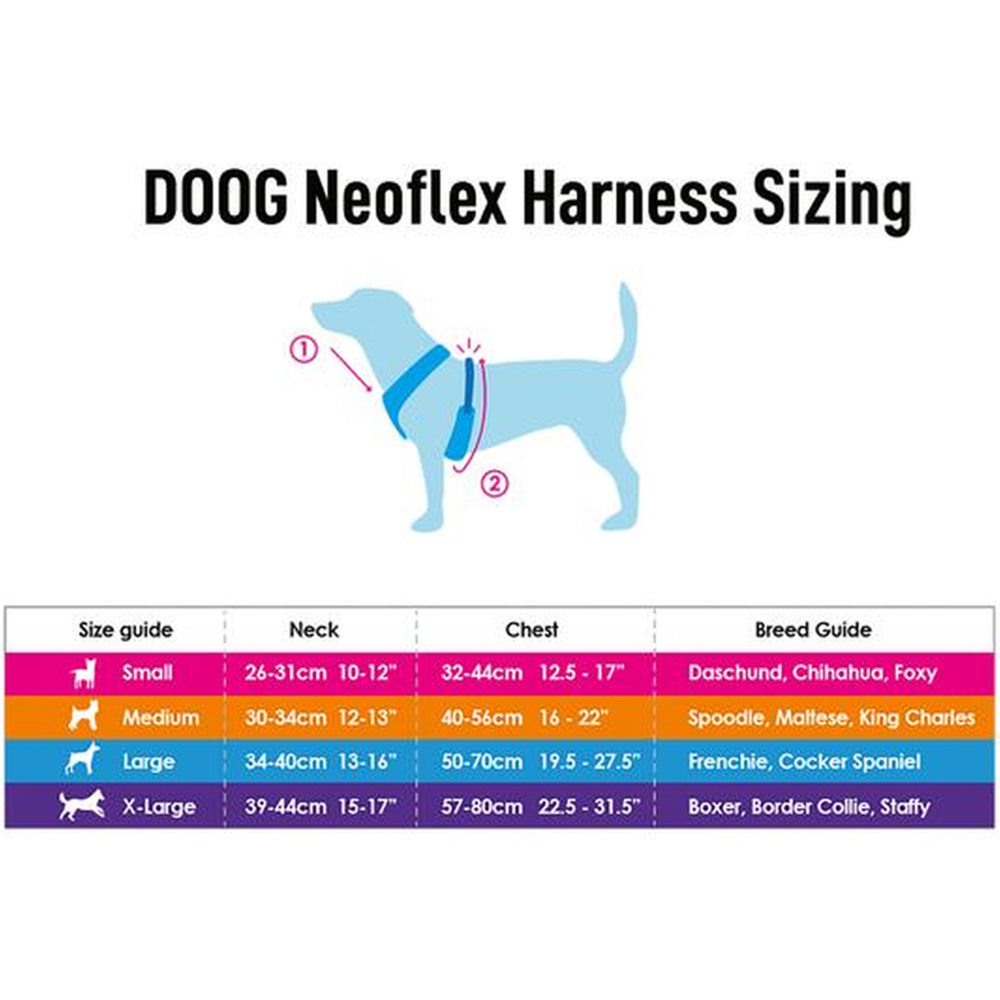 DOOG Small Neon Lady Dog Harness Image 6