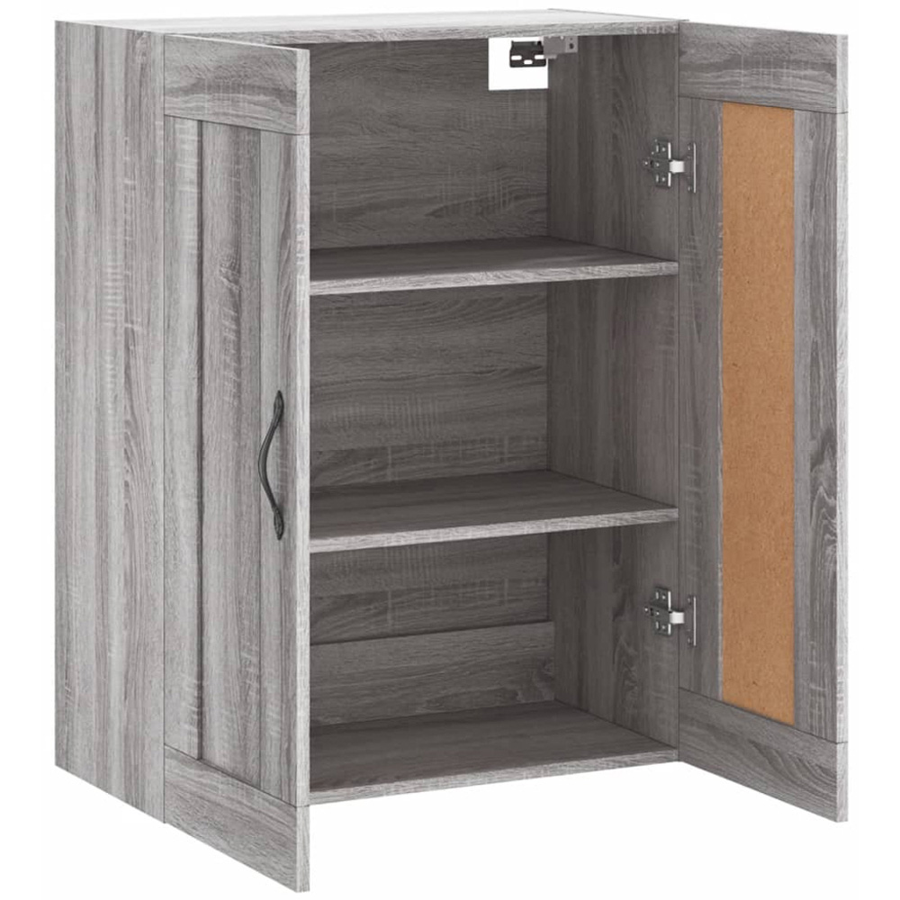vidaXL 2 Door Grey Sonoma Wall Mounted Cabinet Image 6