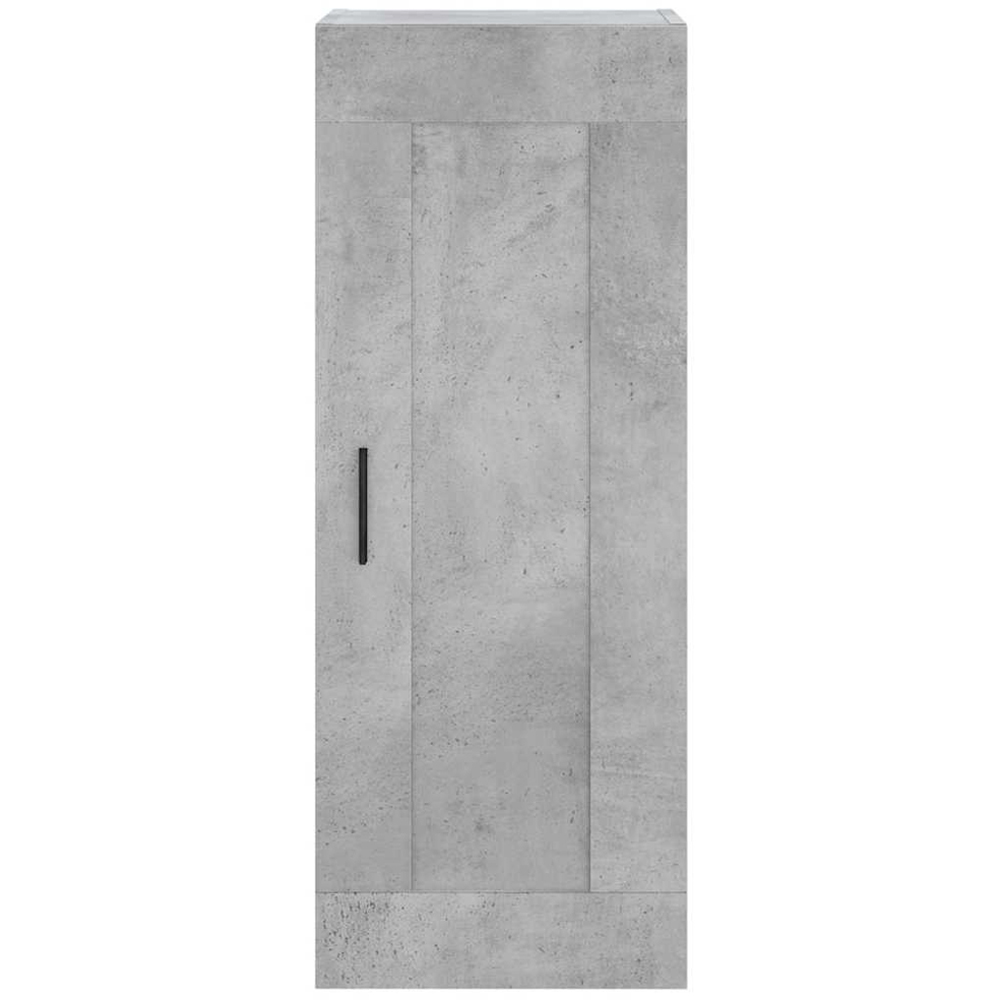 vidaXL Single Door 3 Drawer Concrete Grey Highboard Image 7
