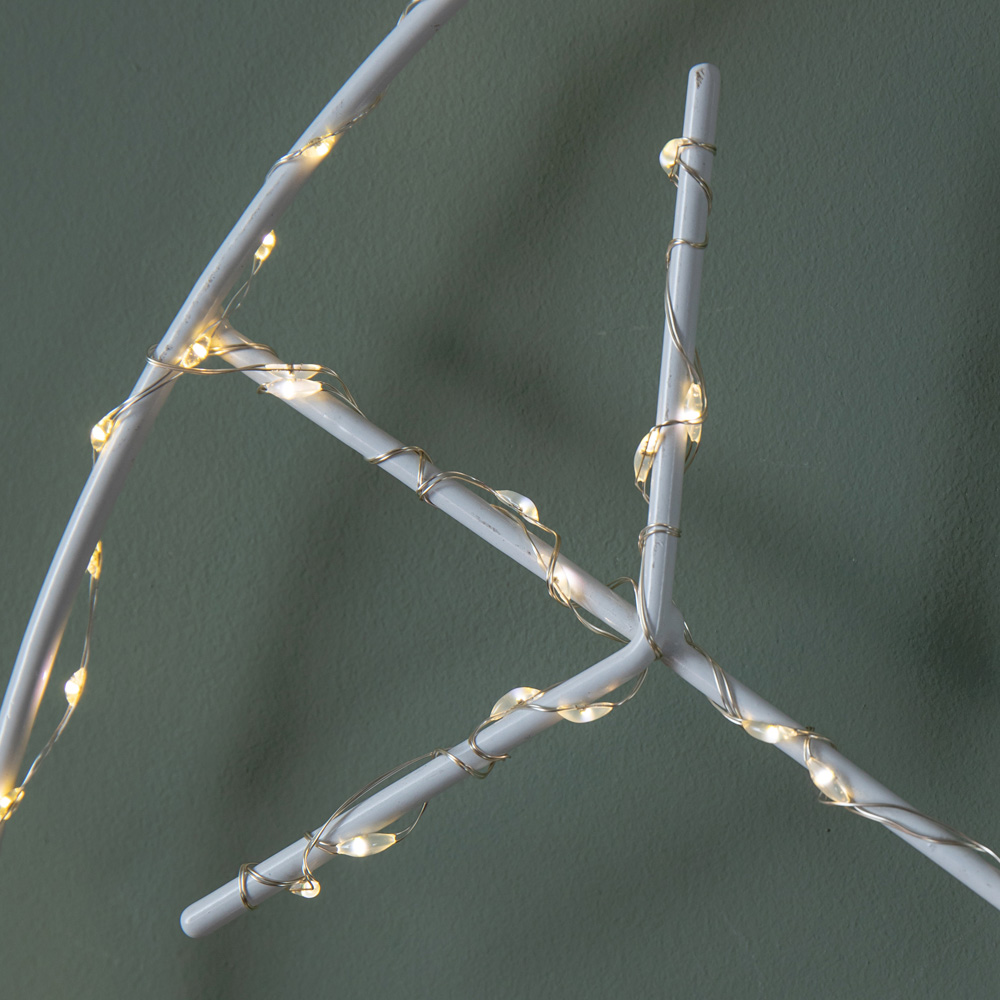 Samuel Alexander Warm White LED Light Up Snowflake Bauble Hanging Christmas Decoration Image 8