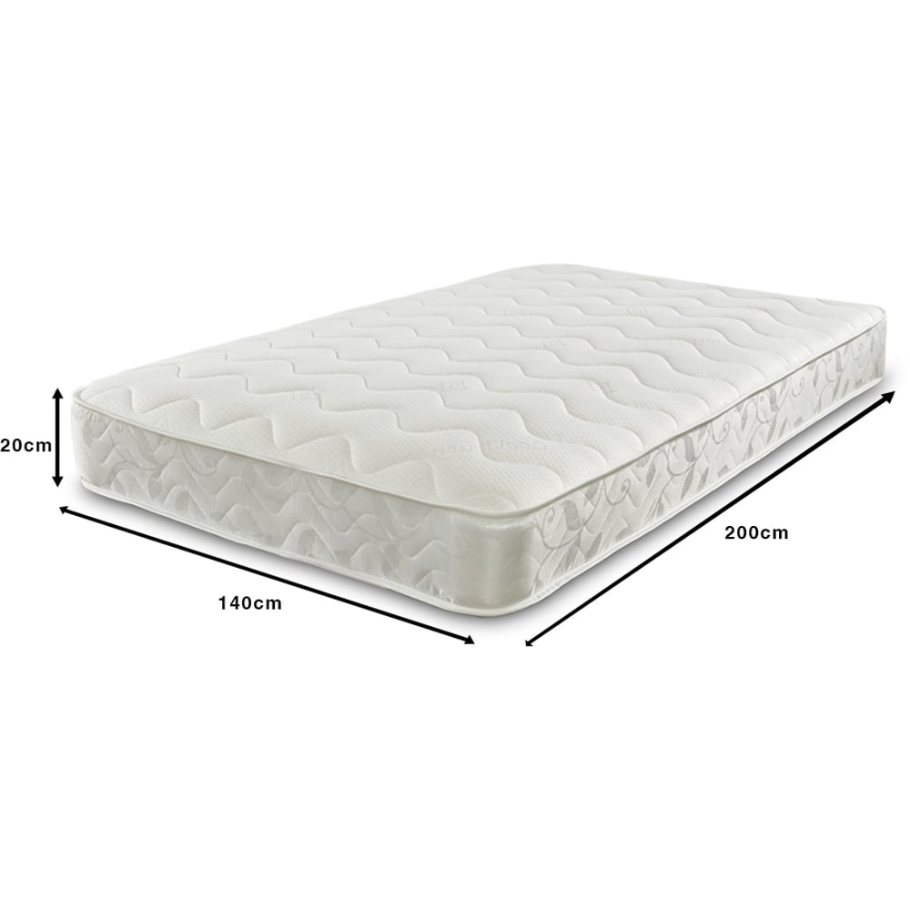 Starlight Beds European Double Hybrid Memory Foam and Open Coil Spring Mattress Image 6