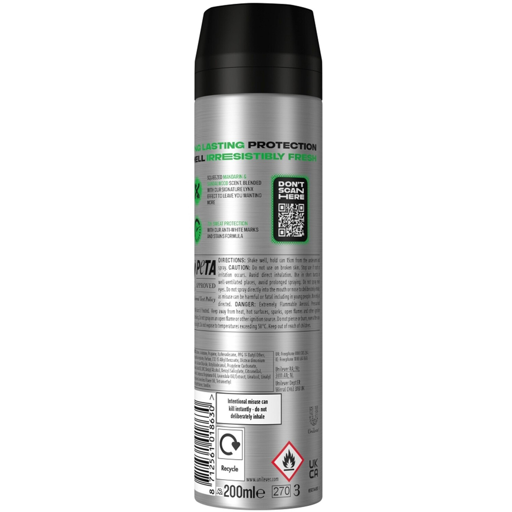 Lynx Anti Perspirant Deodorant Spray Africa 200ml Image 2