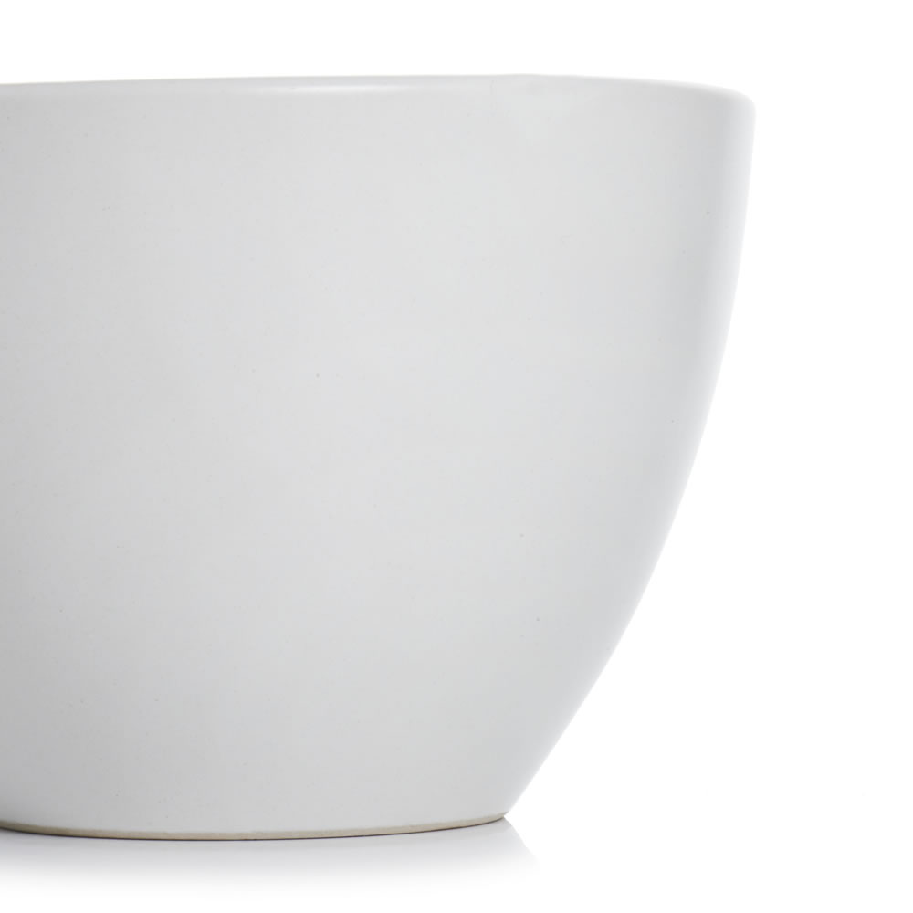Wilko Bowl Ceramic Oval Cream Wilko