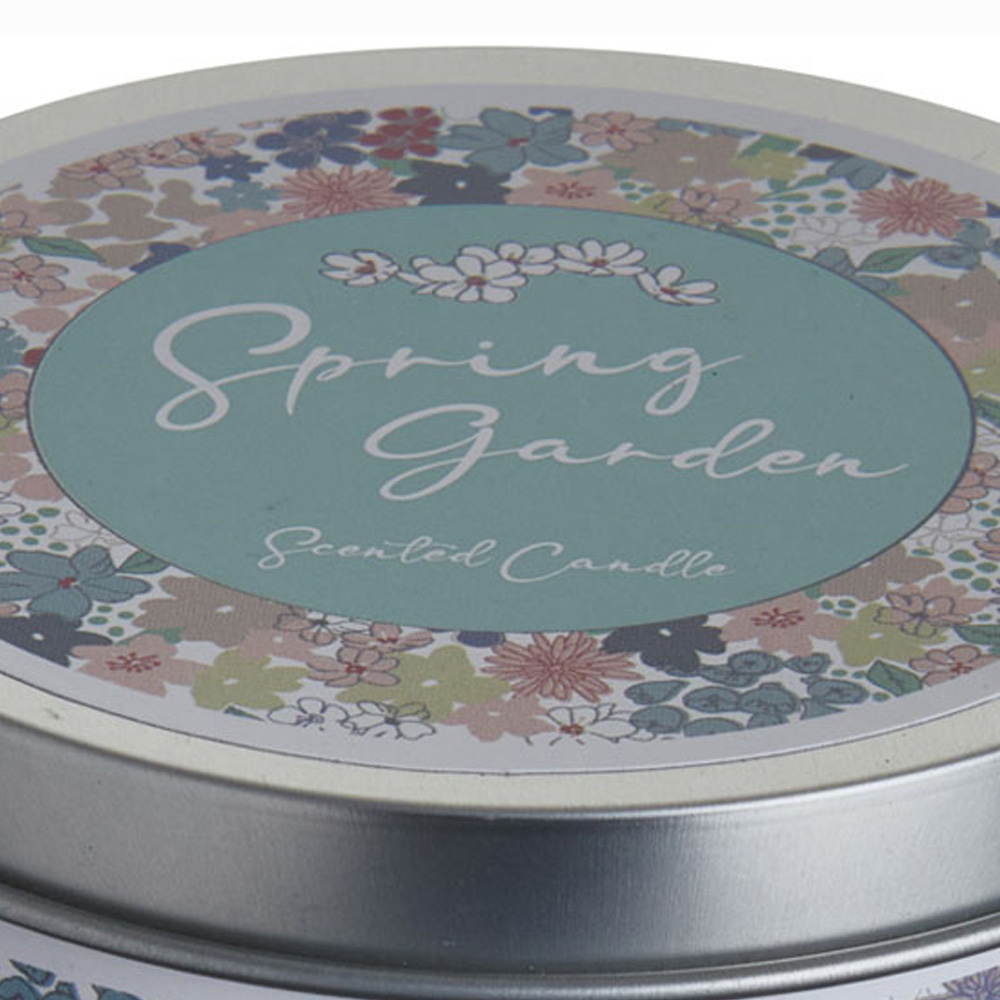 Wilko Spring Garden Floral Candle Tin Image 7
