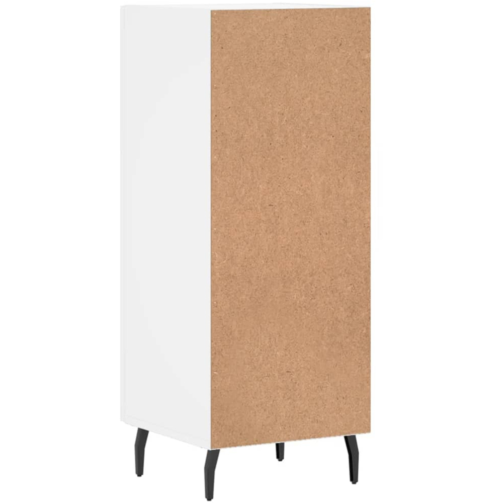 vidaXL Single Door White Sideboard Image 8