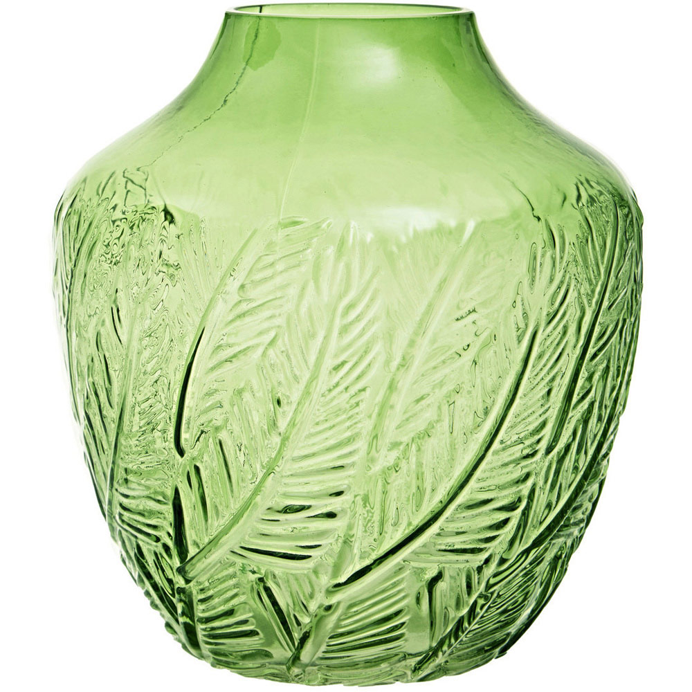 Premier Housewares Corie Botanical Green Vase Small Image 1