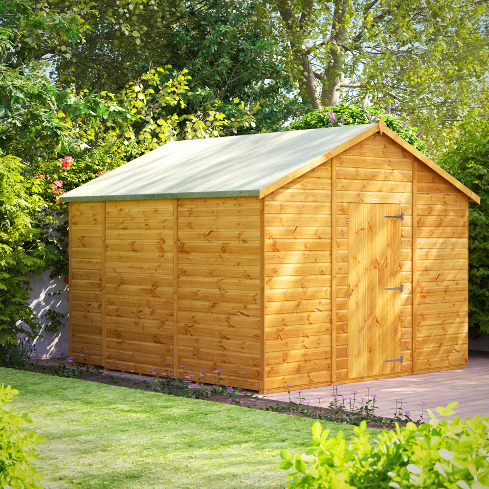 Power Sheds 10 x 10ft Apex Wooden Shed Image 2
