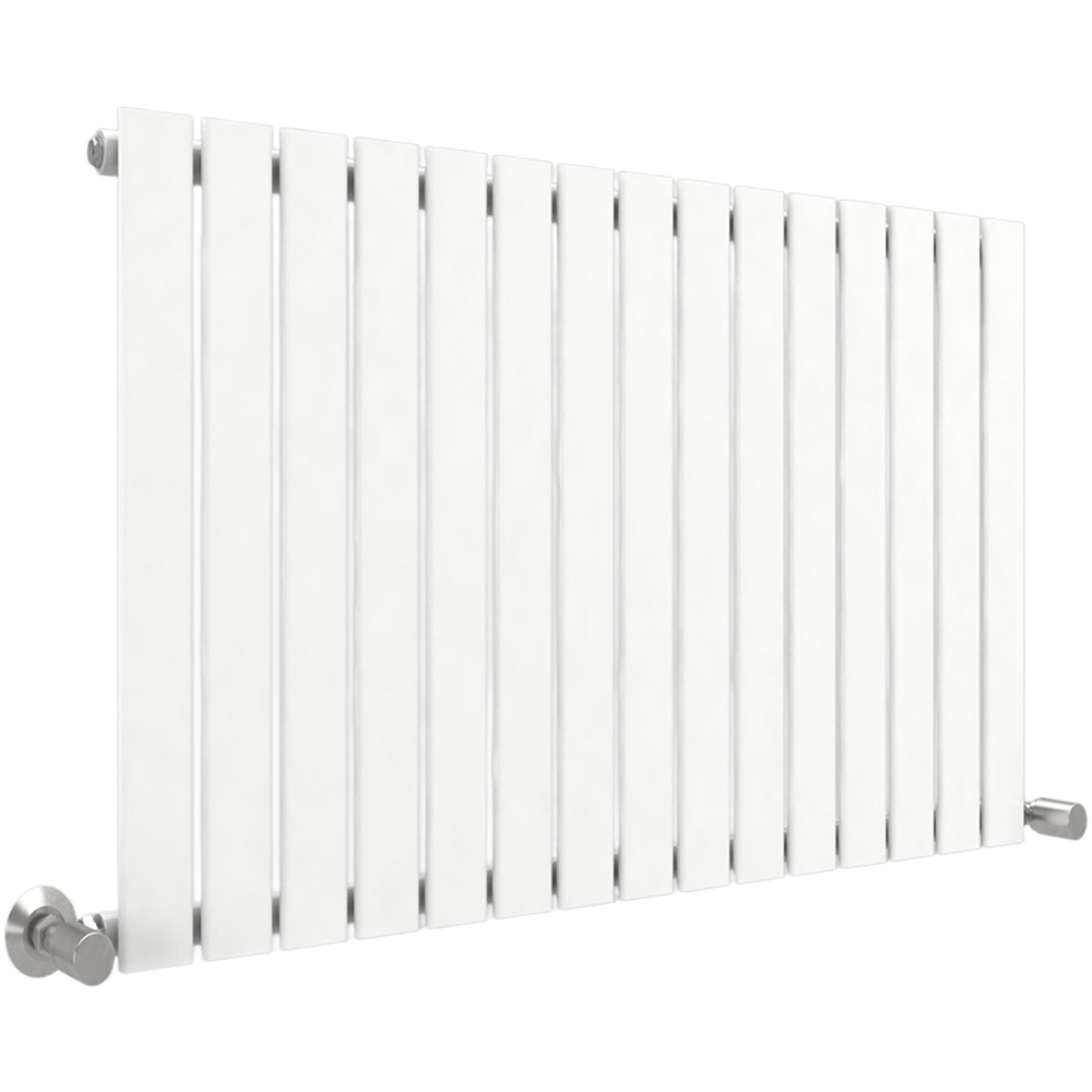 White 3270 BTU Single Flat Panel Vertical Column Radiator 600 x 1020mm Image 1