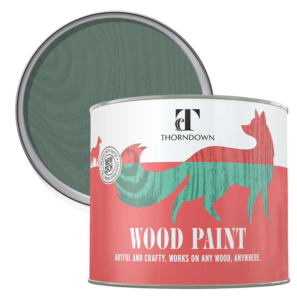 Thorndown Marshland Green Satin Wood Paint 750ml Image 1