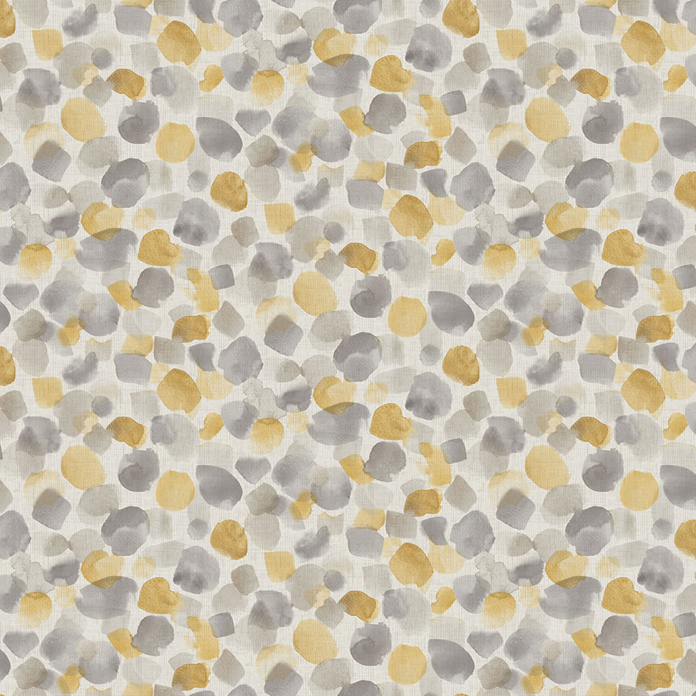 Arthouse Wallpaper Painted Dot Mustard Yellow Image 1