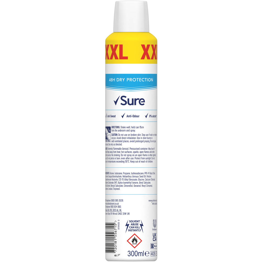 Sure Women Anti-Perspirant Aerosol Deodorant Cotton Dry Image 2