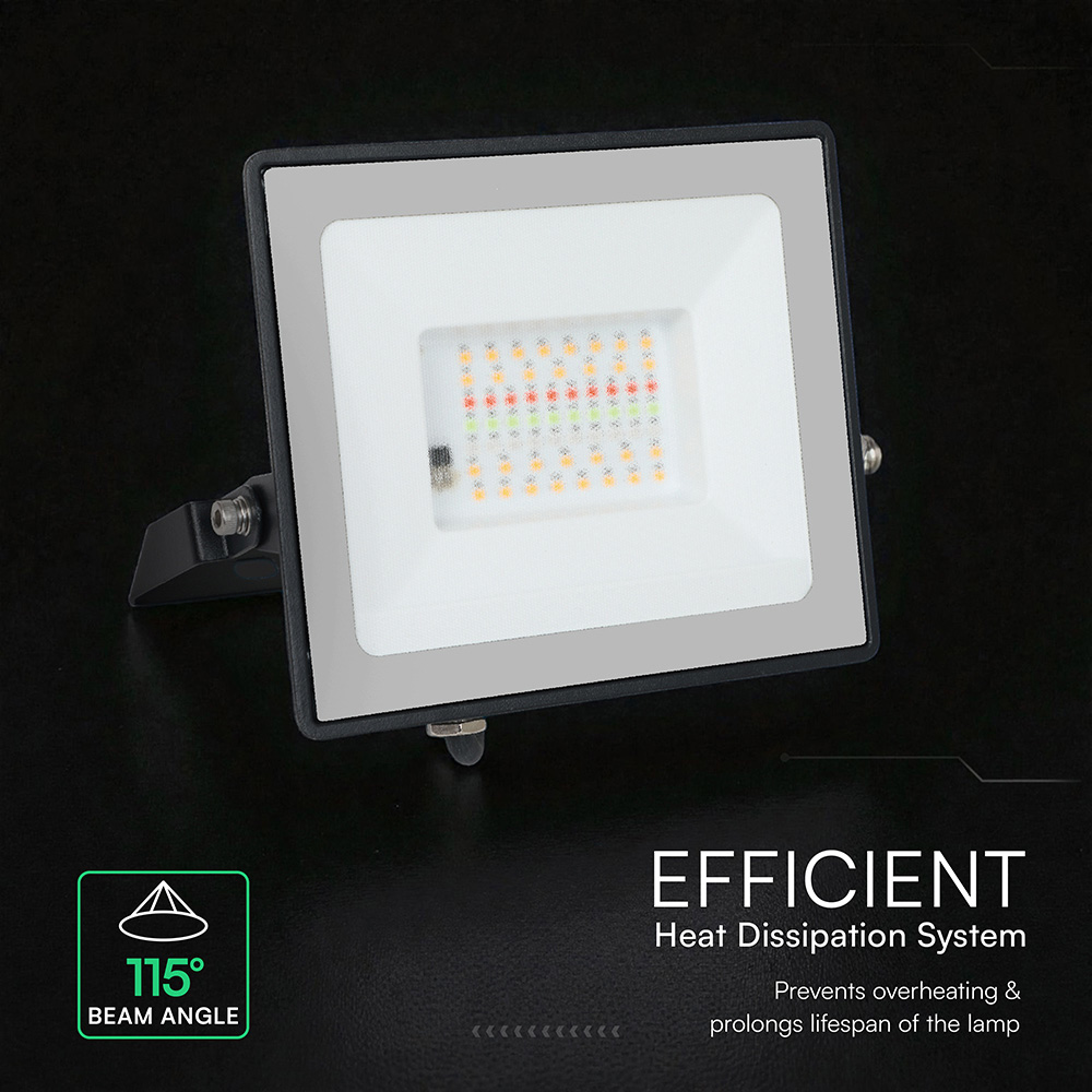 V-TAC 30W RBG and White LED Colour Changing Floodlight Image 8