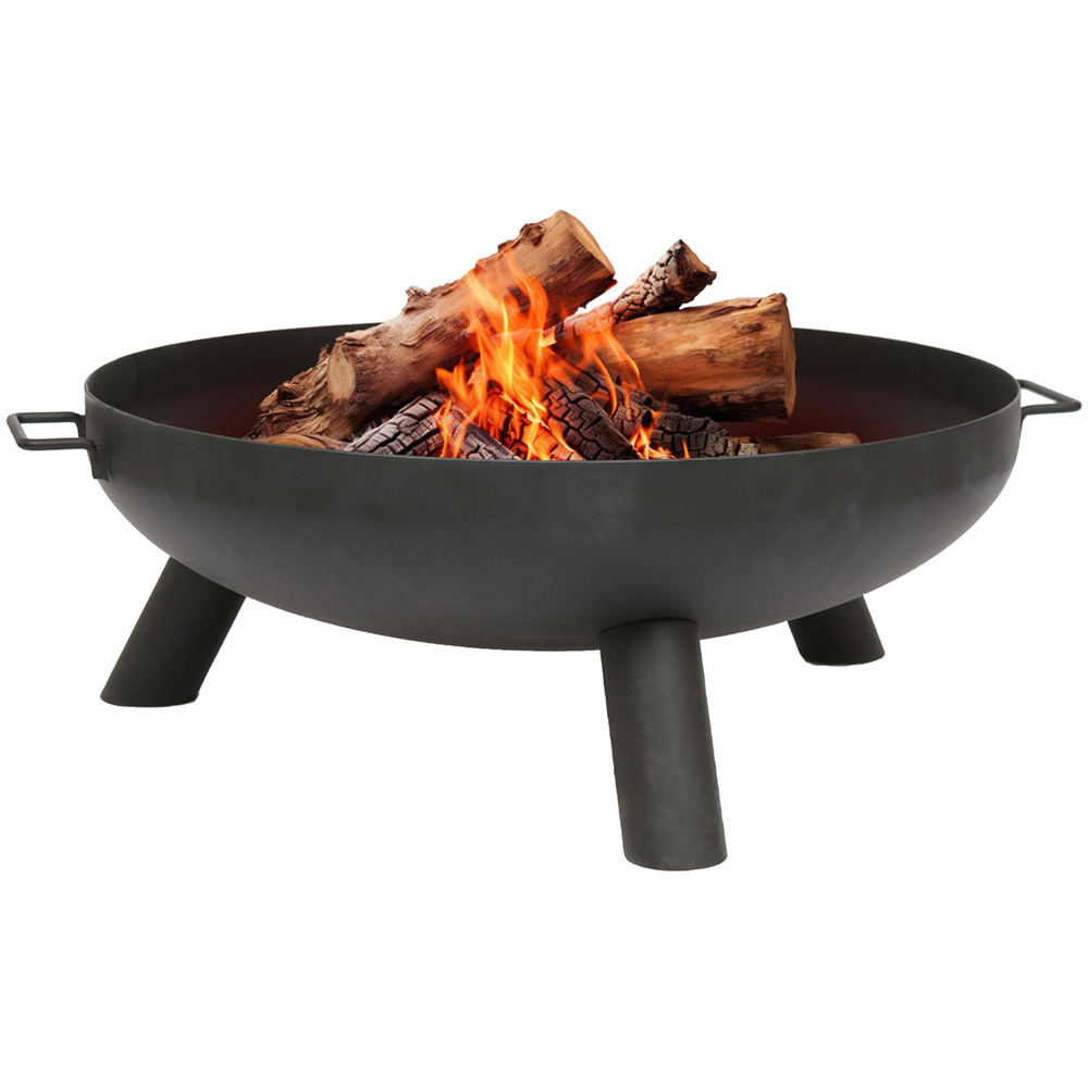 Hammer & Tongs Black Round Iron Fire Pit 68cm Image 1