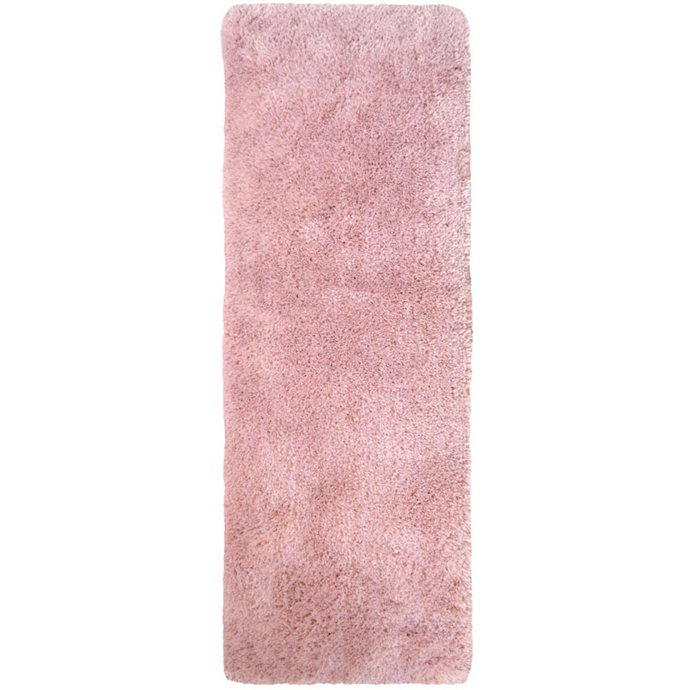 Homemaker Pink Soft Washable Rug 60 x 100cm Image 1