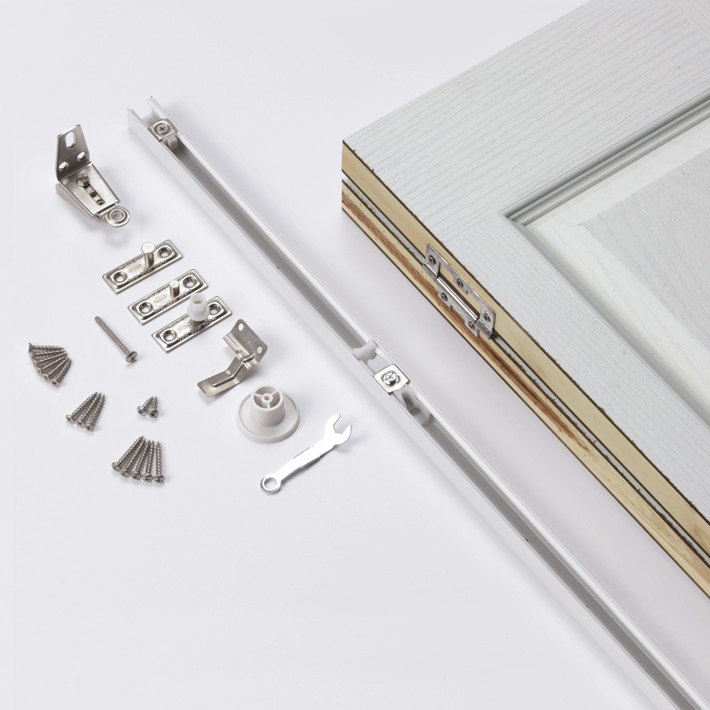 JB Kind Colonist Moulded Panel White Grained Bi-Fold Internal Door 1981 x 762mm Image 2