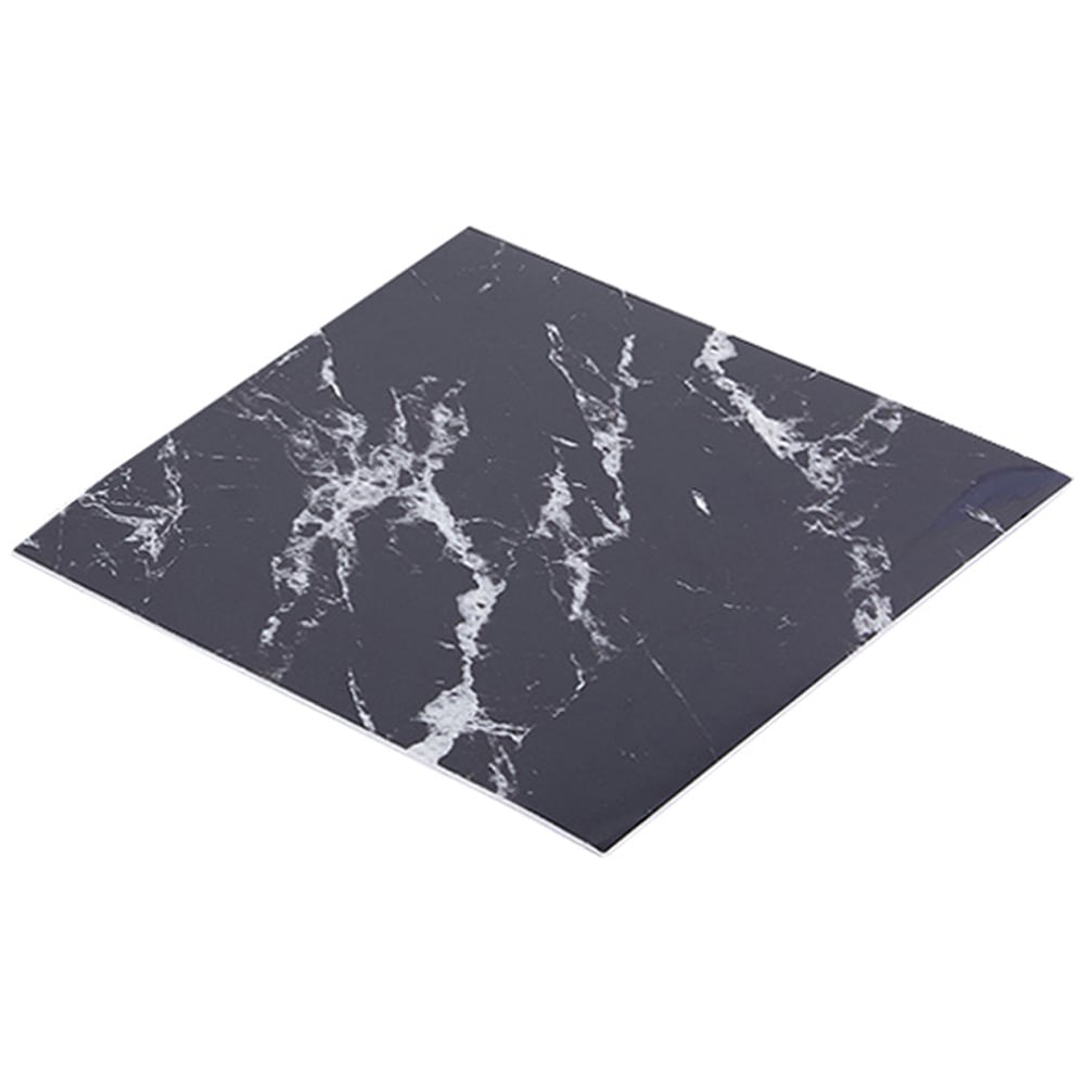 Living and Home Marble Patterned Neutral Grey PVC Self Adhesive Wall Sticker 10 Pack Image 5