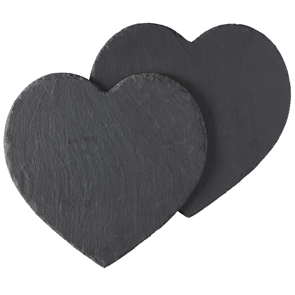 Wilko 2 pack Slate Heart Shaped Placemats Image 3