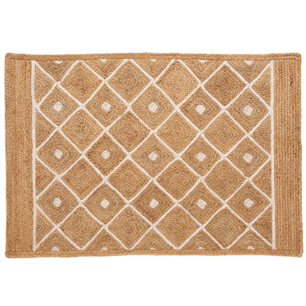 Prestbury Natural Diamond Braided Rug 120 x 170cm Image 1