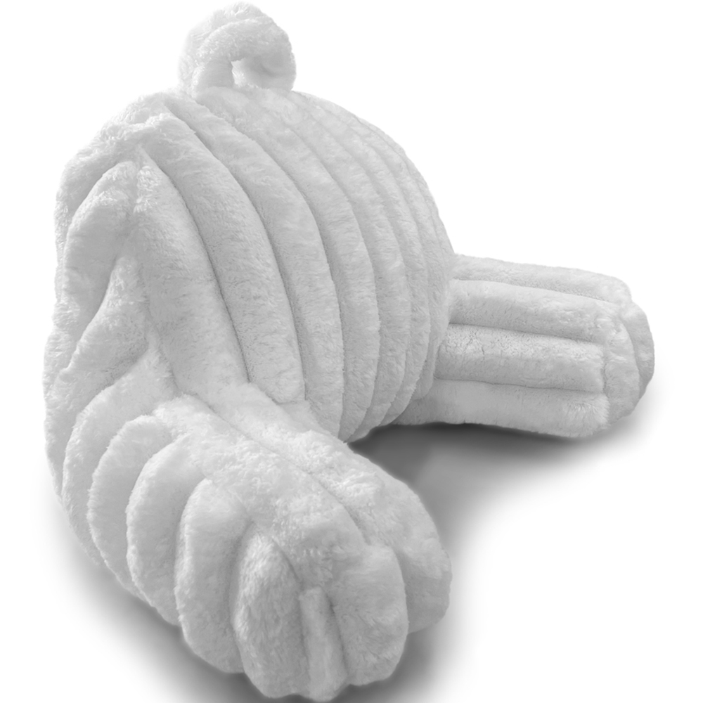 Velosso White Jumbo Cord Back Pillow 65 x 55cm Image 3