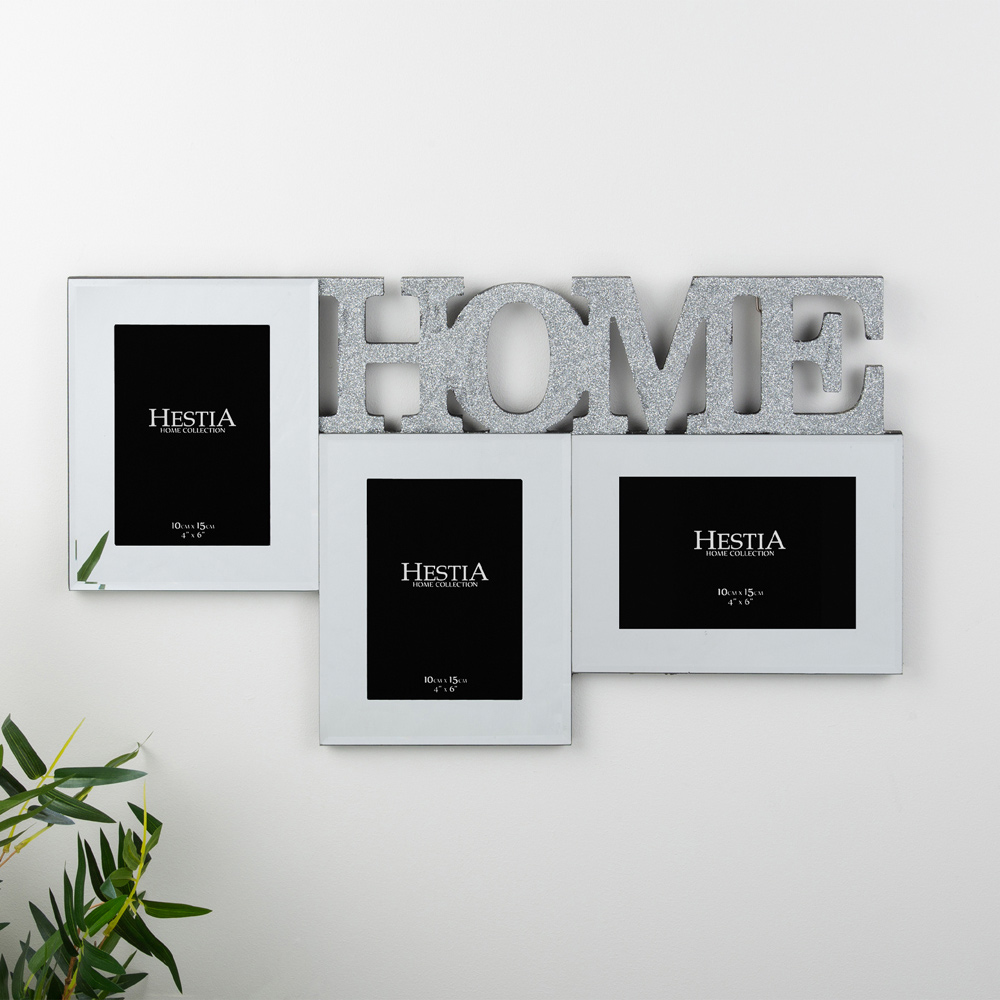 Hestia HOME Glass Triple Photo Frame Image 2