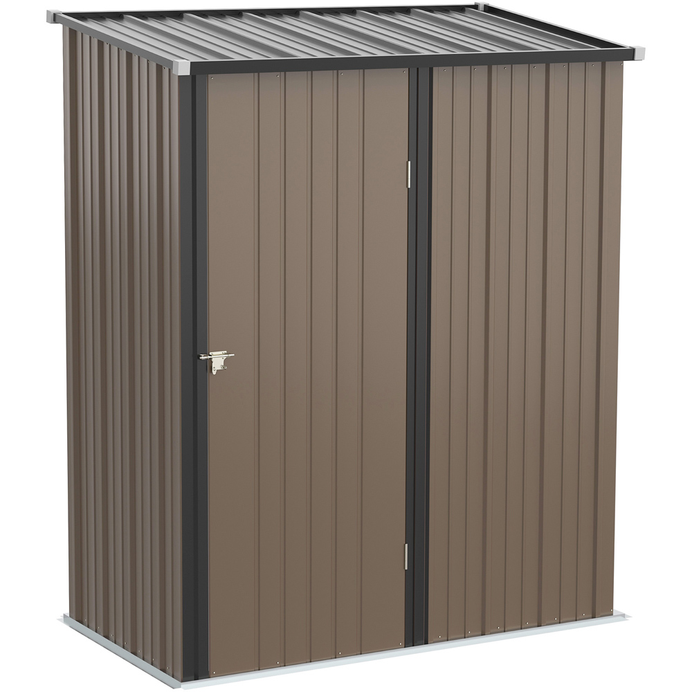 Outsunny 5.3 x 3.1ft Steel Outdoor Shed Image 1