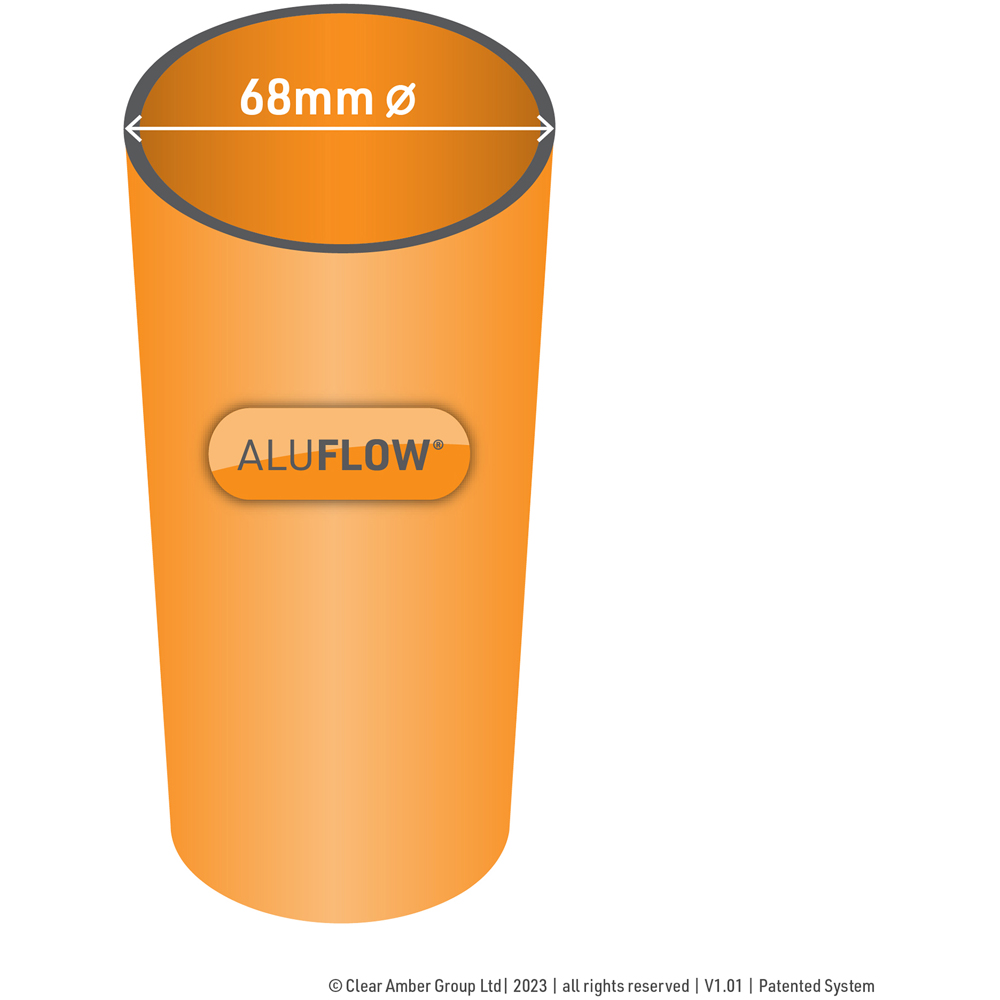 Aluflow White Downpipe 2.5m Image 4
