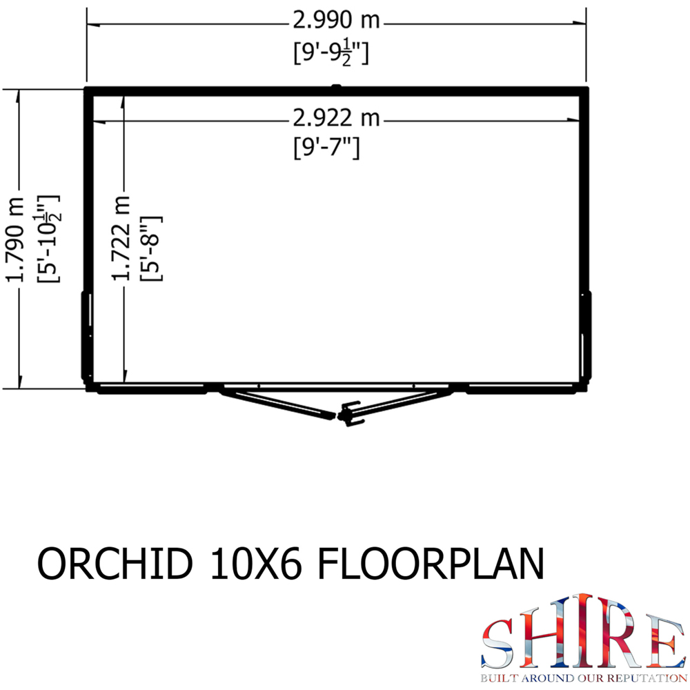 Shire Orchid 9.8 x 5.8ft Summerhouse Image 8