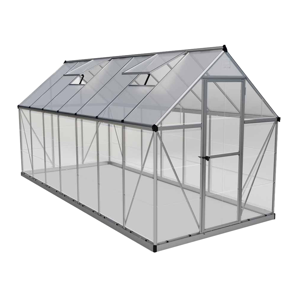 Palram Hybrid Silver 6 x 14ft Greenhouse Image 1
