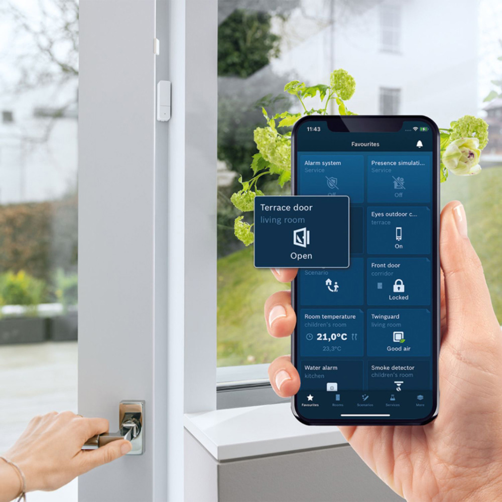 Bosch White Smart Wireless Home Door and Window Contact II 3 Pack Image 5