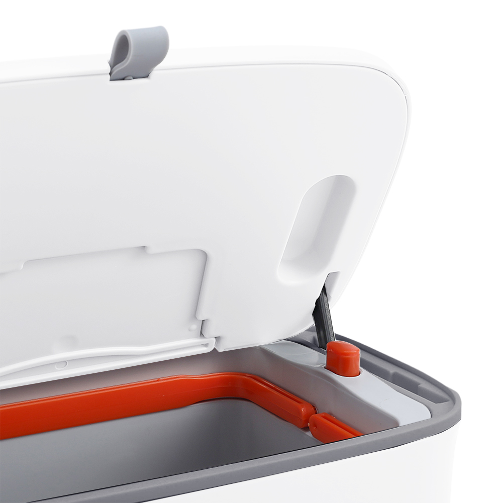 Living and Home White Wall Mounted Kitchen Trash Bin 9L Image 7