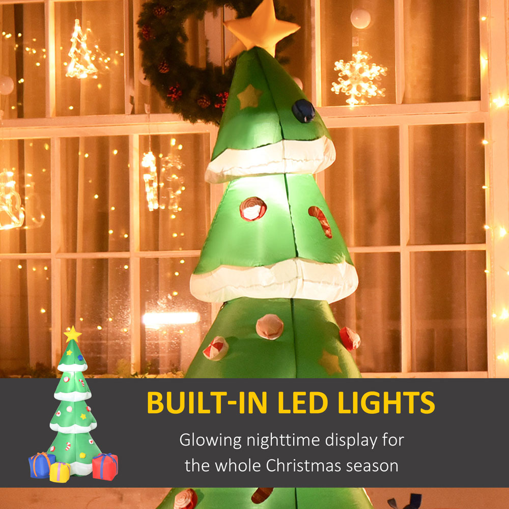 Everglow LED Light Multicolour Inflatable Christmas Tree with Gifts ...