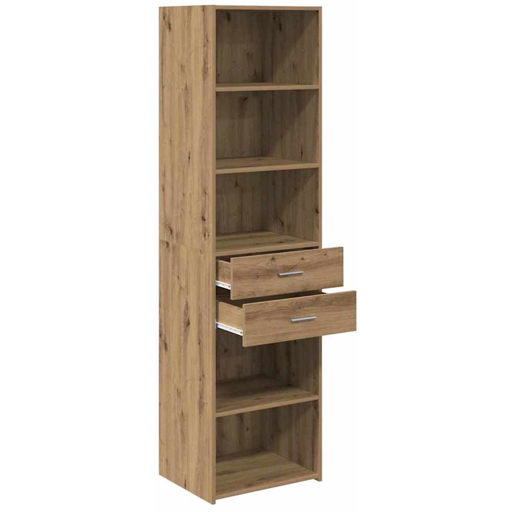 vidaXL 2 Drawer 5 Shelf Artisan Oak Highboard Image 4