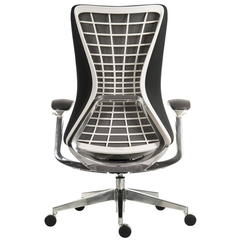 Teknik Quantum White Mesh Swivel Office Chair Image 4