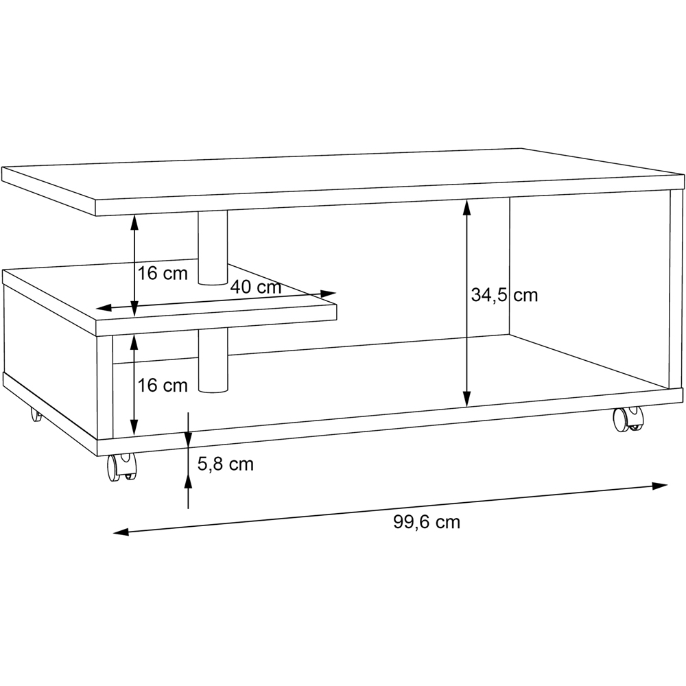 Florence Bailey Concrete Grey Coffee Table Image 4