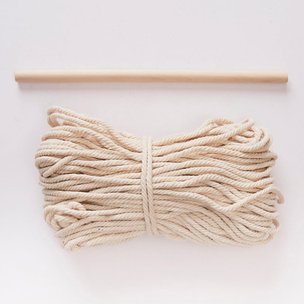 House of Crafts Beige Macrame Plant Hanger Craft Kit Image 3