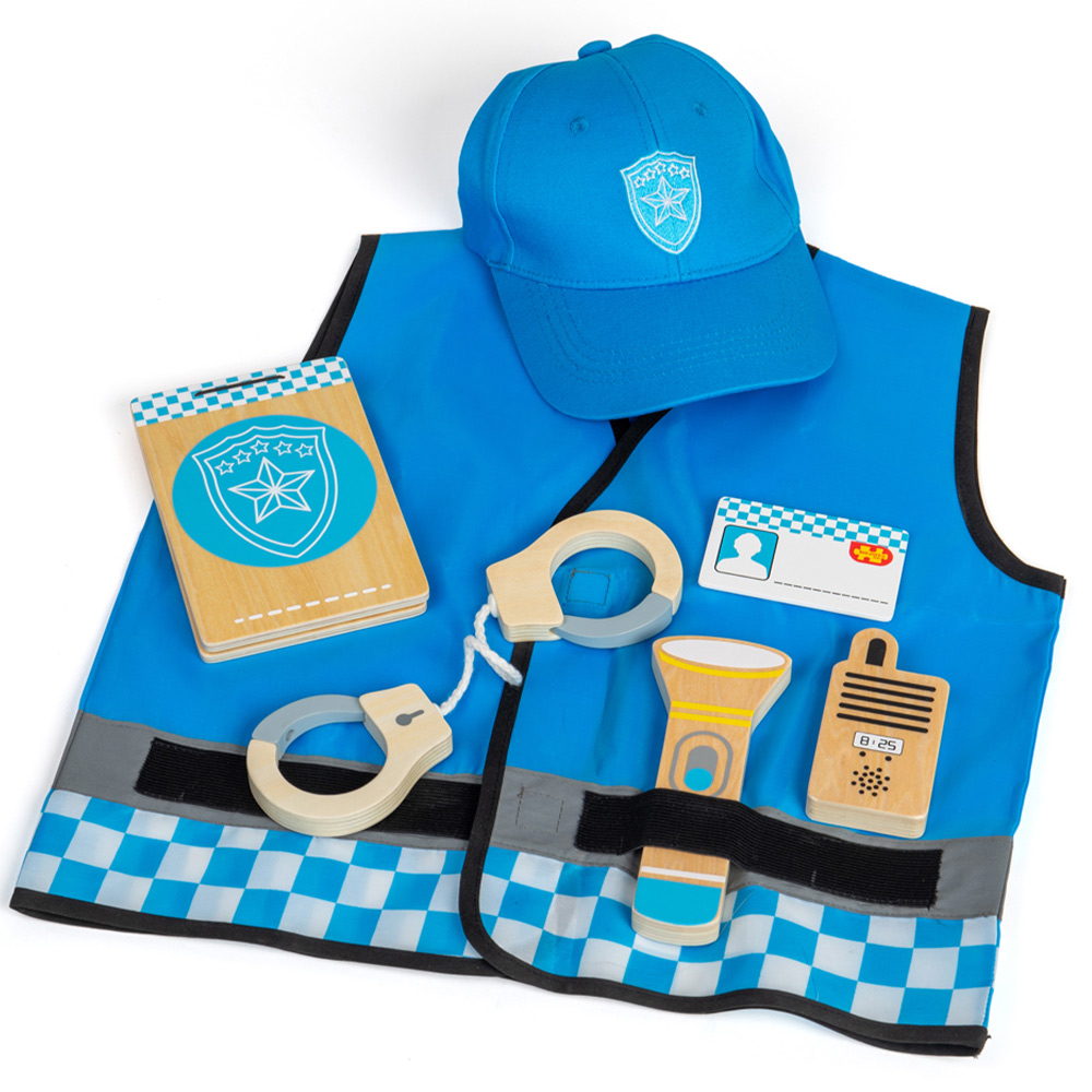 Bigjigs Toys Police Dress Up Blue Image 1