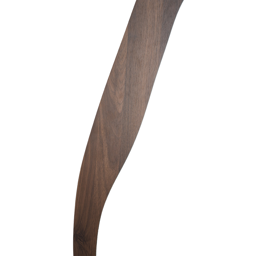 Living and Home Walnut Irregular Leaning Base Full Length Mirror with Tempered Glass 160 x 60cm Image 5