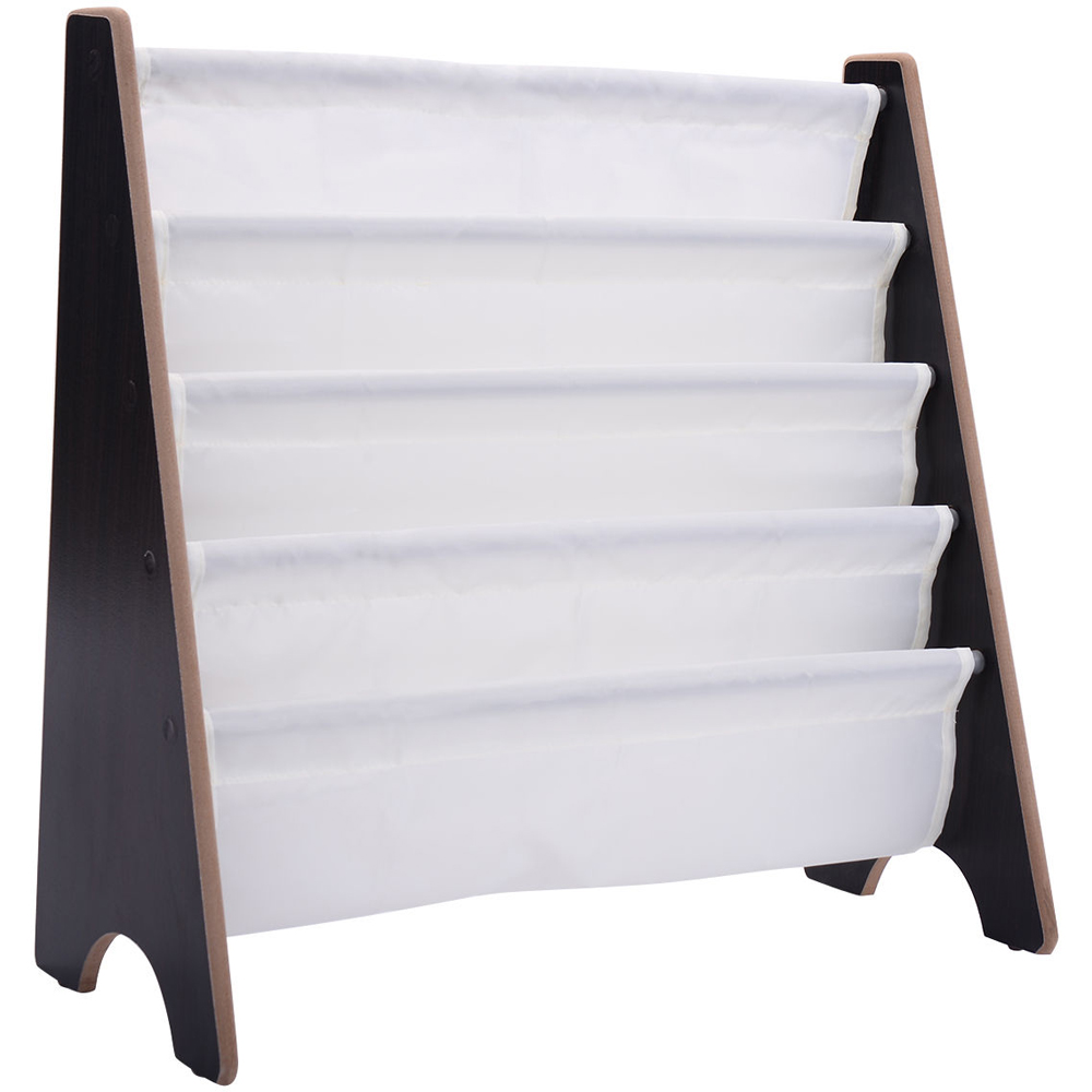 Costway 4 Shelf Kids Coffee Bookcase Image 2