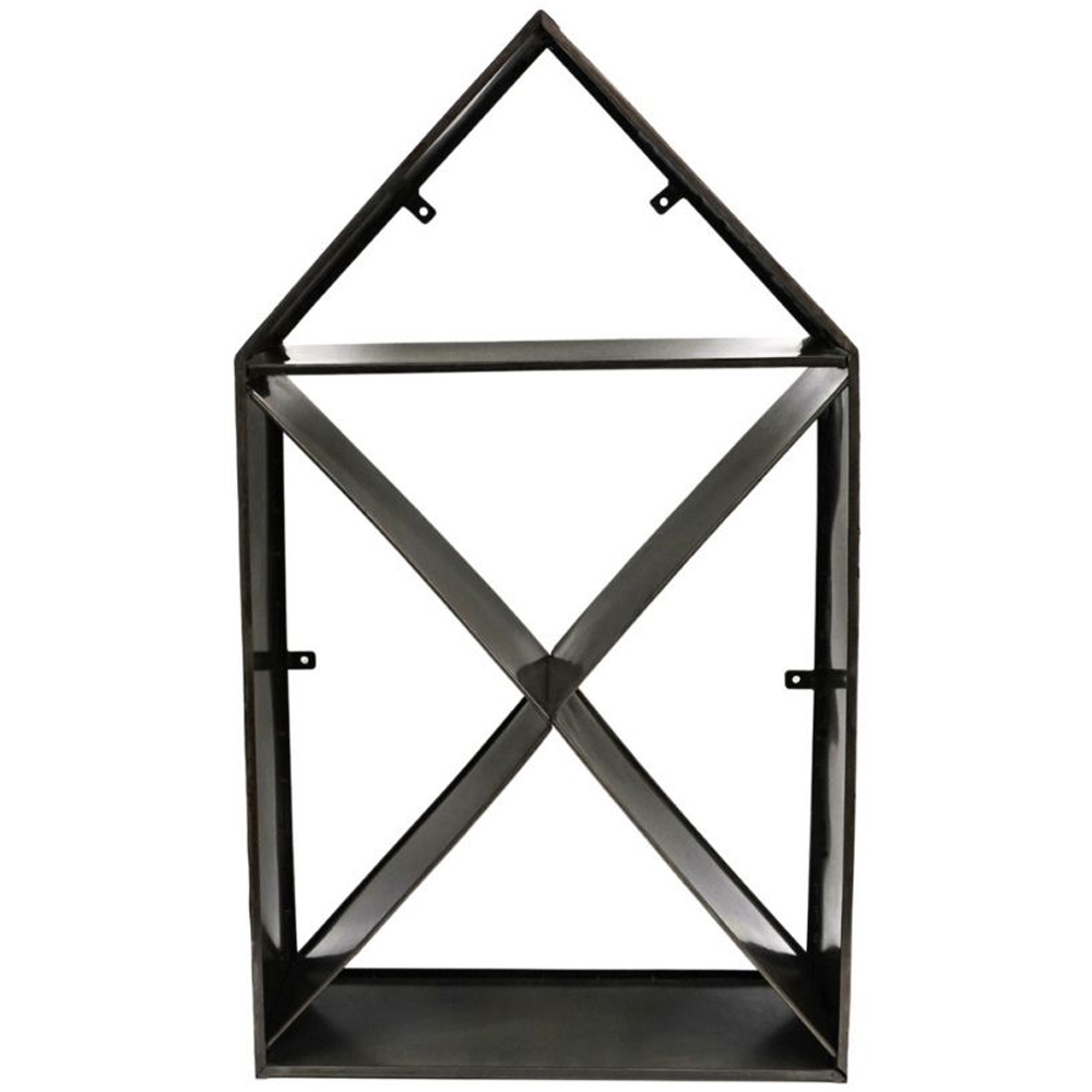 Ivyline Zinc House Sculptural Garden Log Storage 125 x 70cm Image 1