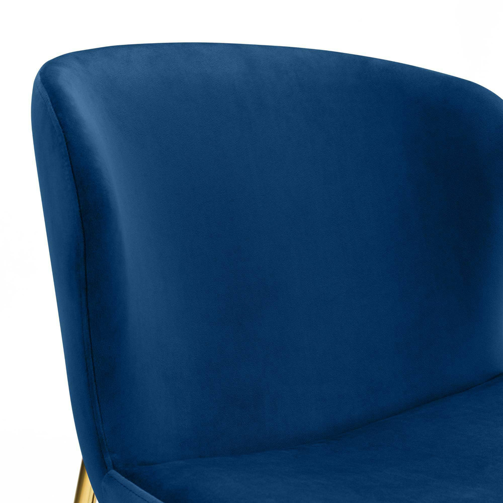 Julian Bowen Harper Set of 2 Blue Dining Chairs Image 5