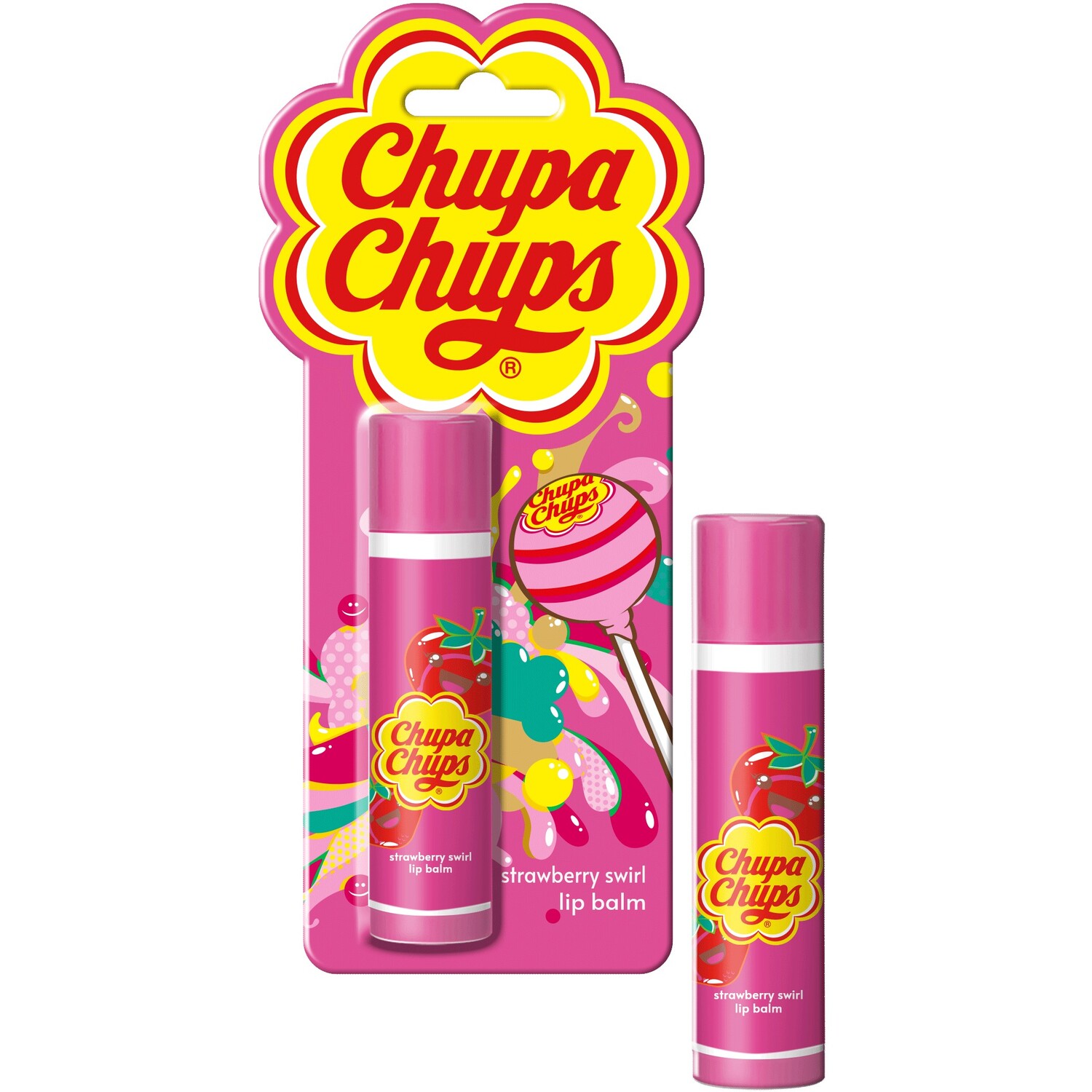Chupa Chups Lip Balm - Strawberry Swirl Image