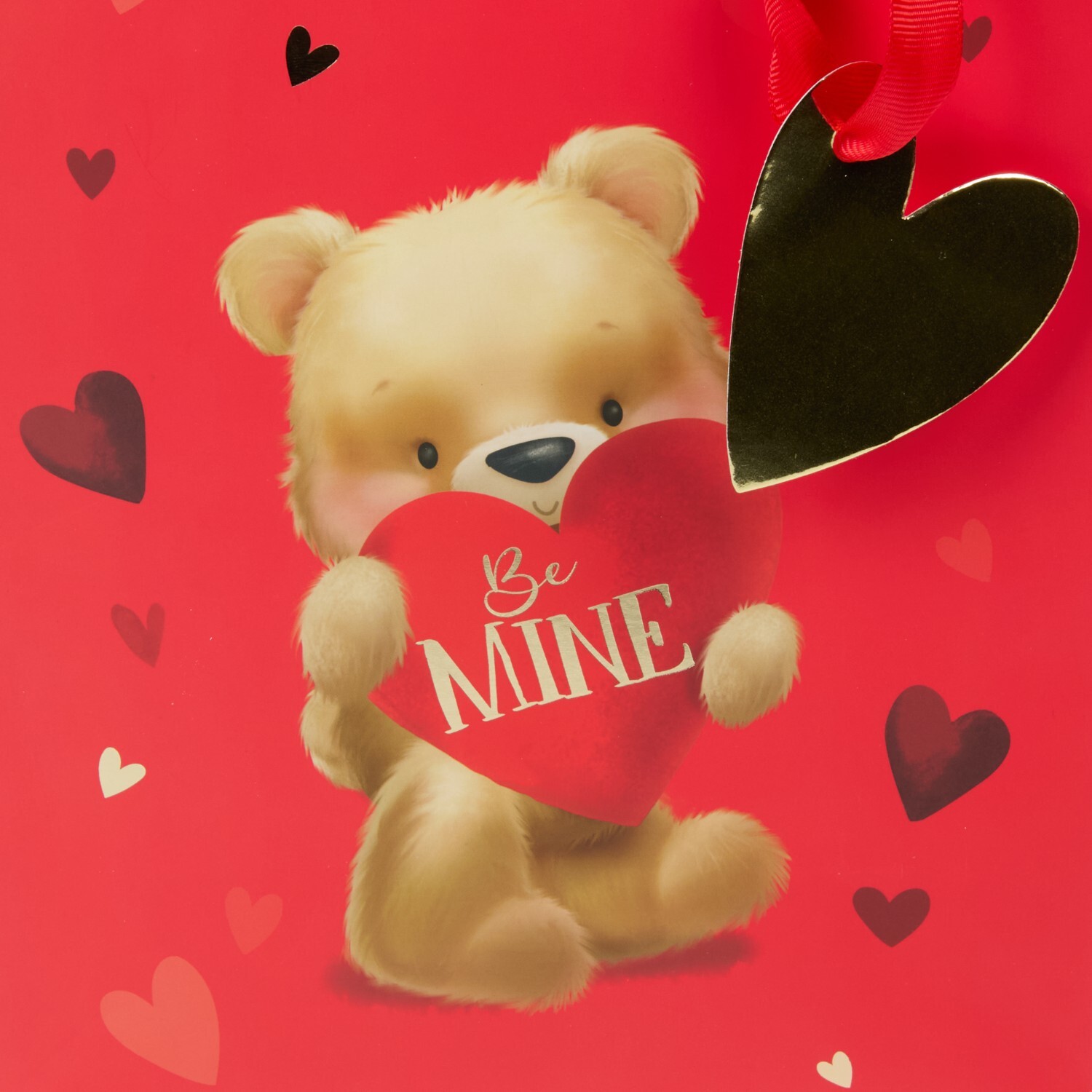 Be Mine Teddy Gift Bag Red Image 3