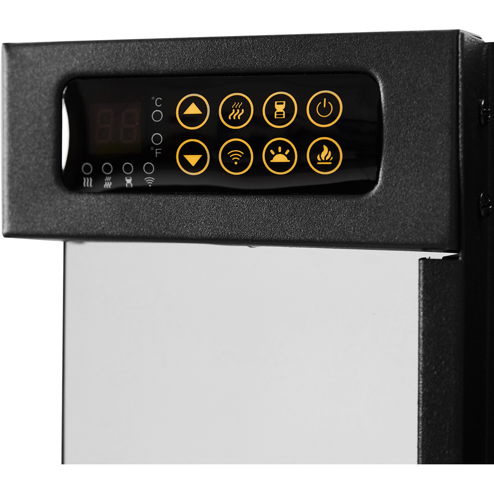 Living and Home Black Iron Wall Mounted Electric Fireplace with Remote Control 60 inch Image 5